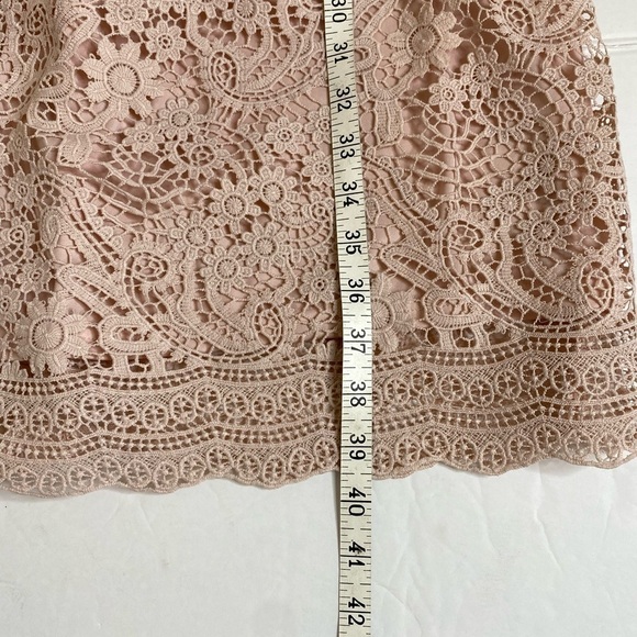 Mikarose Mabel Blush Lace Overlay Modest Dress - Picture 7 of 7